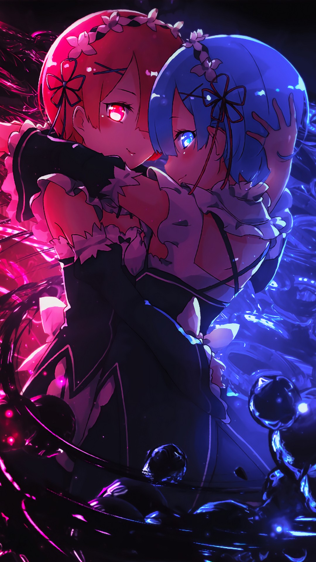 Ram e Rem Re:Zero, 1080x1920 Verticale, Telefono