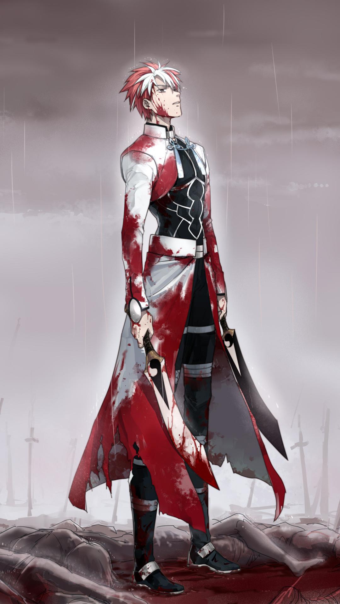 Personaggio anime armatura rossa, 1080x1920 Verticale, Samsung Galaxy