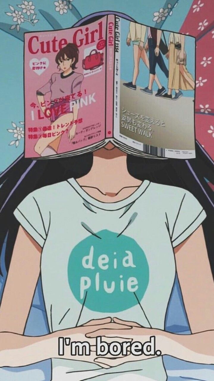 Ragazza anime vaporwave rosa, 1200x1200 HD, Desktop