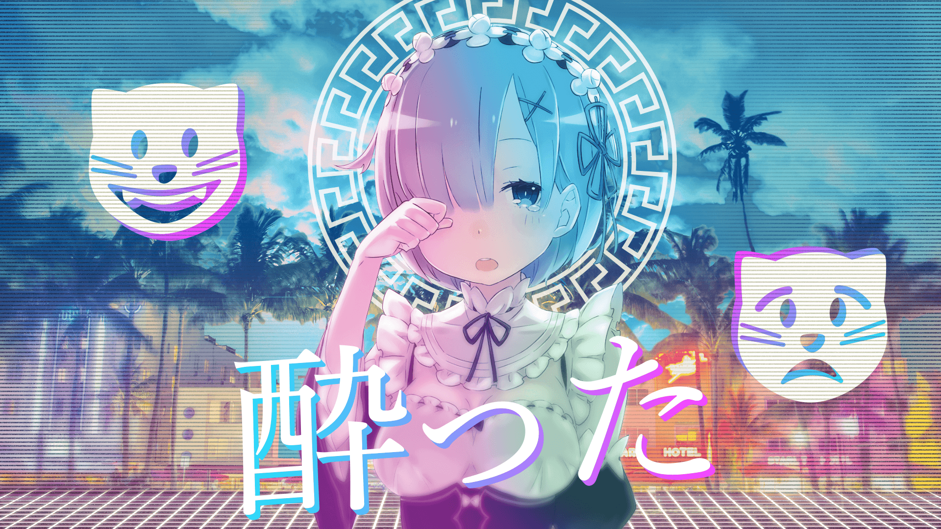 Rem anime capelli rosa, 1920x1080 1080p, Desktop