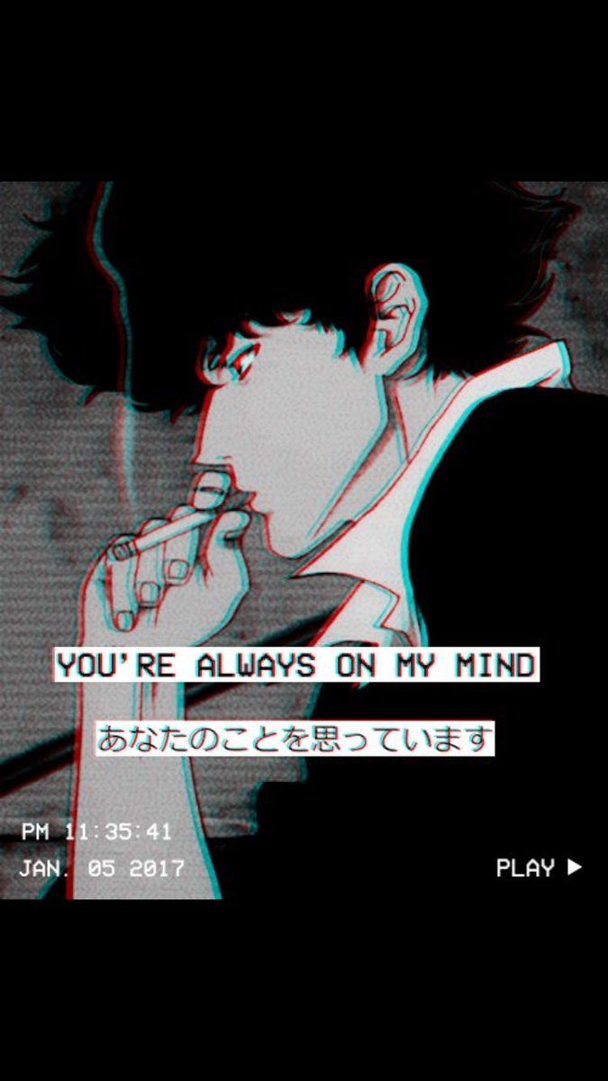 Anime malinconico effetto glitch, 675x1200 Full HD Verticale, iPhone