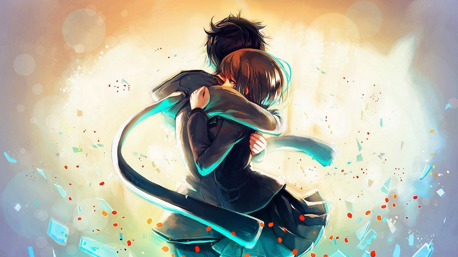 Coppia anime abbraccio triste, 1920x1080 1080p, PC Desktop