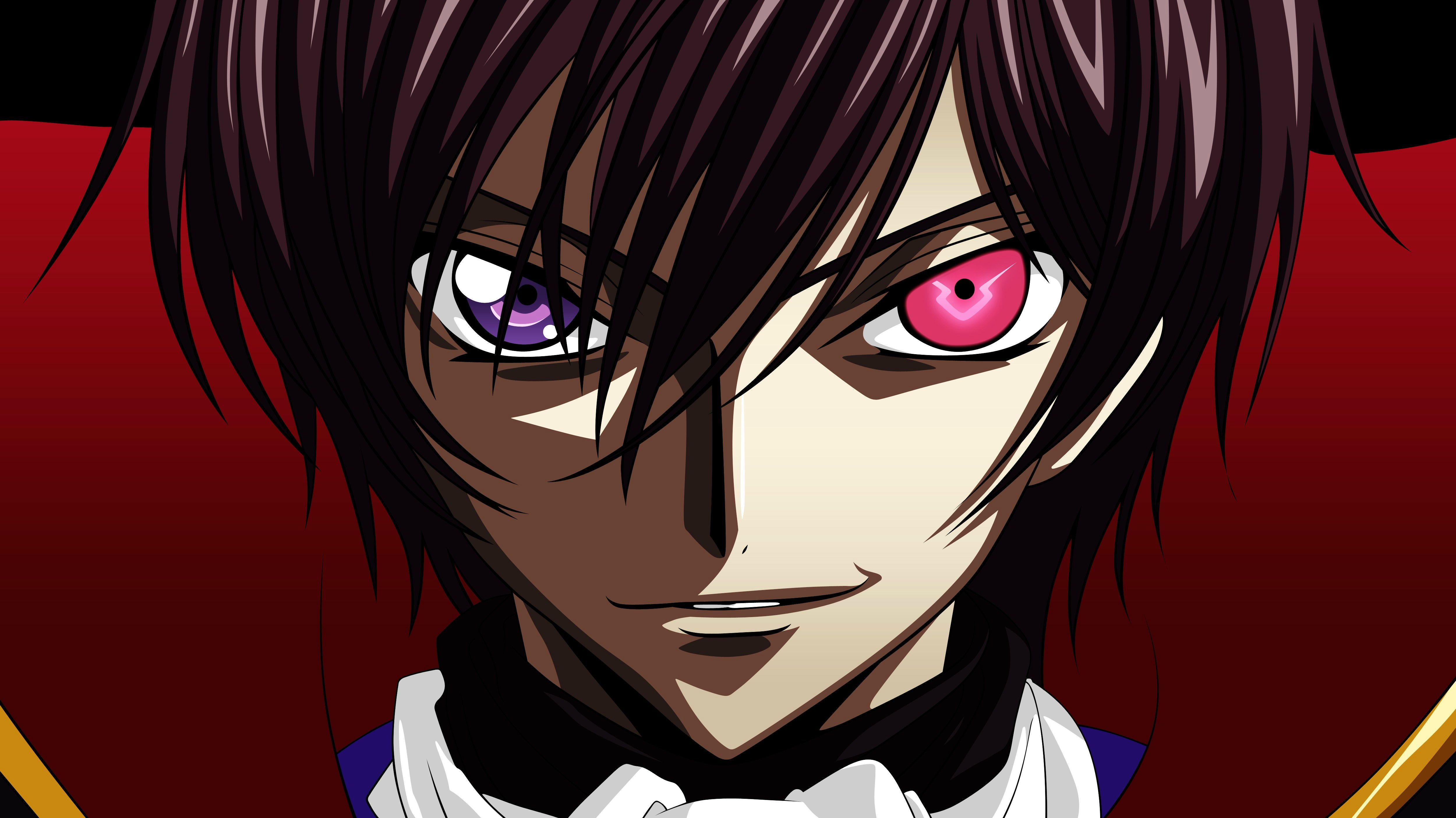 Lelouch Code Geass sguardo, 5000x2813 UHD, PC 4K