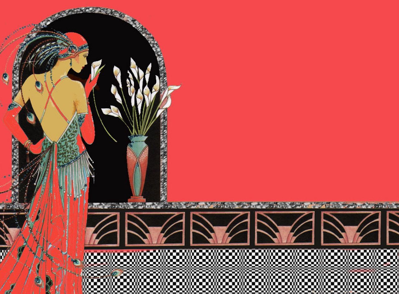 Gufo stile Art Nouveau, 1920x1080 Full HD 1080p, Desktop