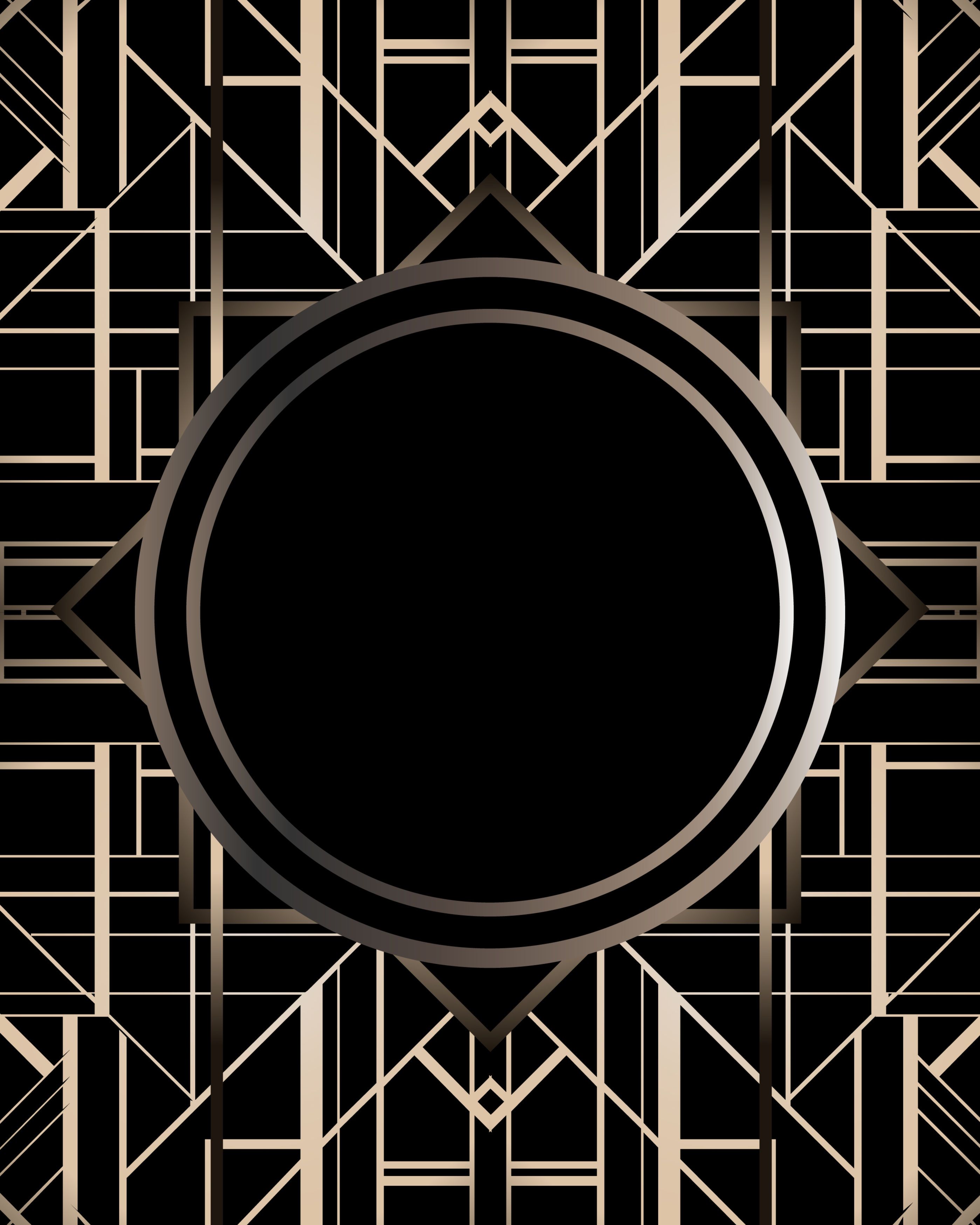 Motivo Art Deco ventagli dorati, 1476x2000 Full HD Verticale, iPhone