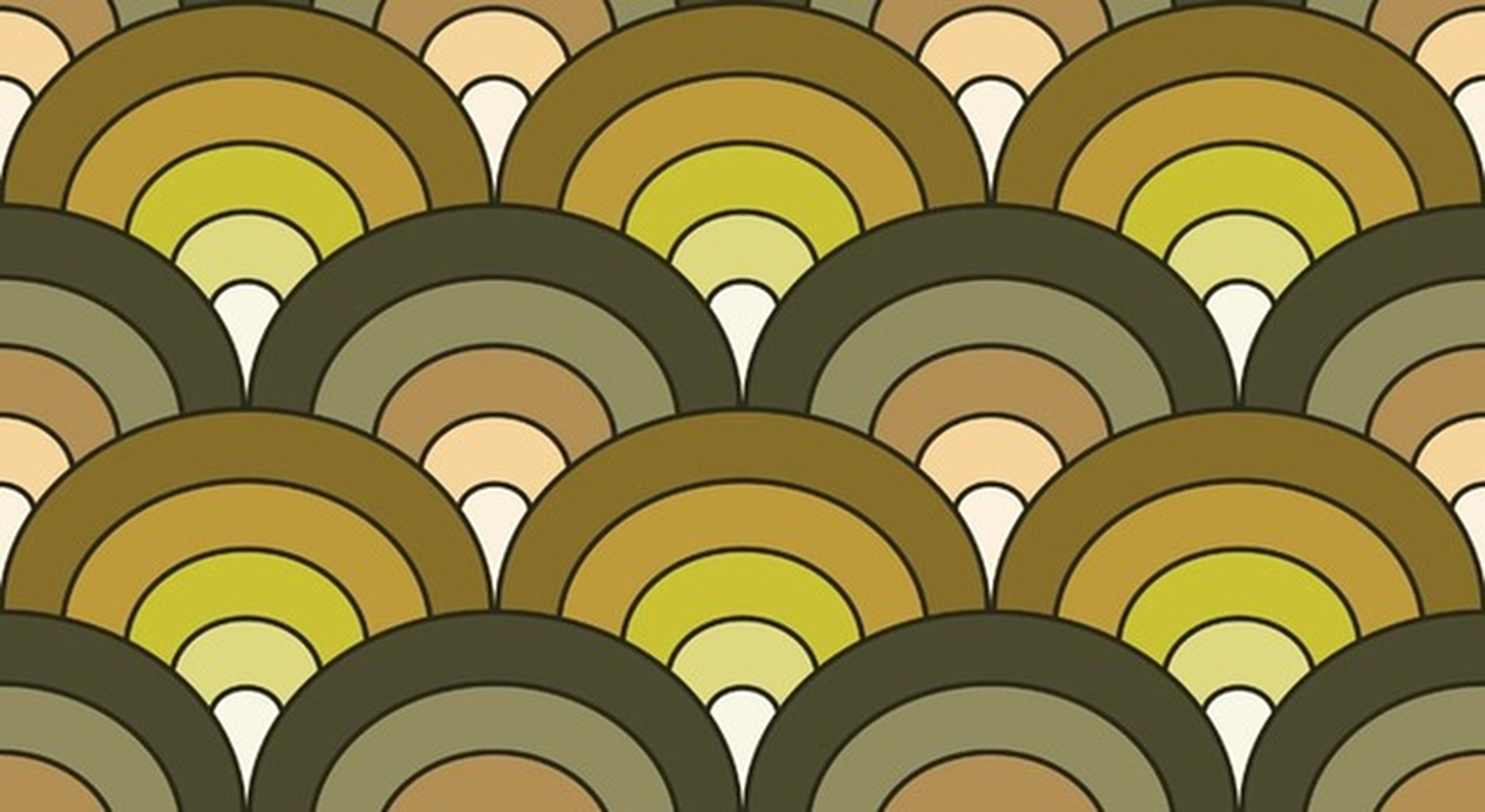 Motivo geometrico ondulato retro anni 60, 3264x1785 2K+, PC