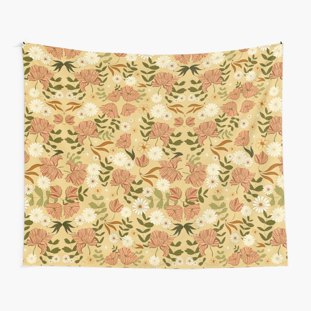 Arazzo floreale vintage beige rosa, 1000x1000 HD, Desktop