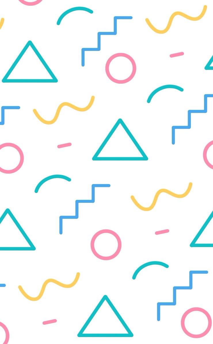 Pattern geometrico anni '90 pastello, 740x1196 Full HD Verticale, Smartphone