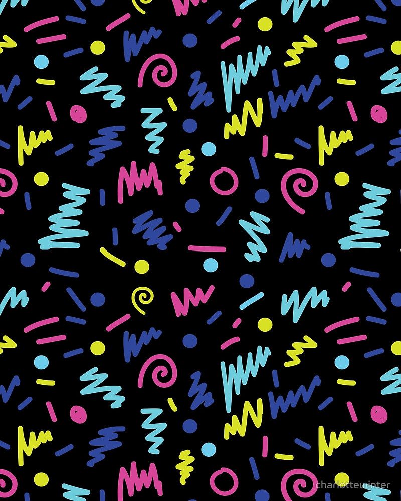 Pattern geometrico anni '90 colorato, 800x1000 Verticale, Telefono