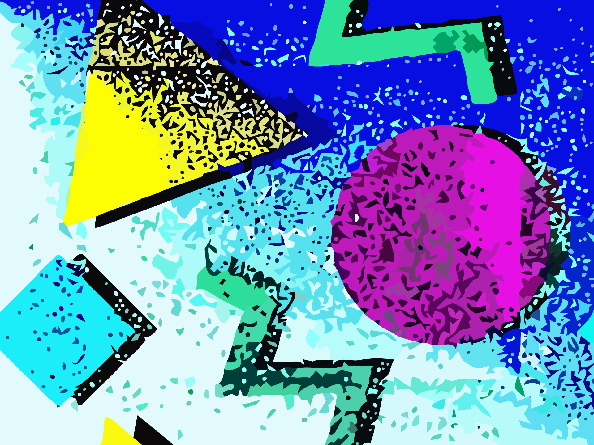 forme geometriche astratte anni '90, 1920x1440 WUXGA, PC Desktop