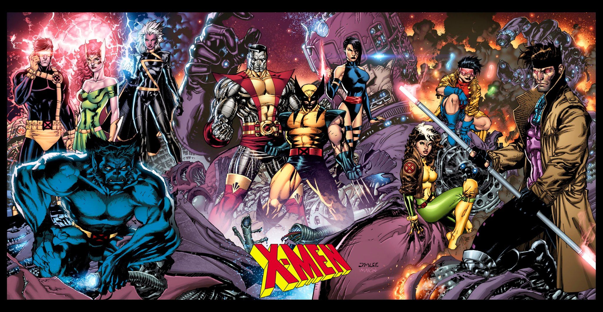 X-Men gruppo fumetto anni 90, 2048x1061 2K, Desktop