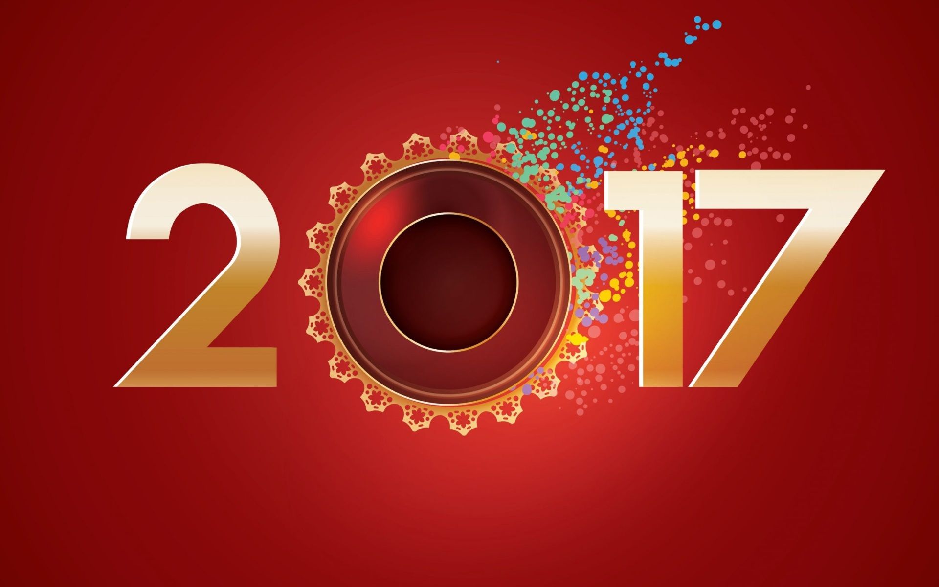 Capodanno 2017 rosso dorato, 1920x1200 Full HD+ WUXGA, iMac