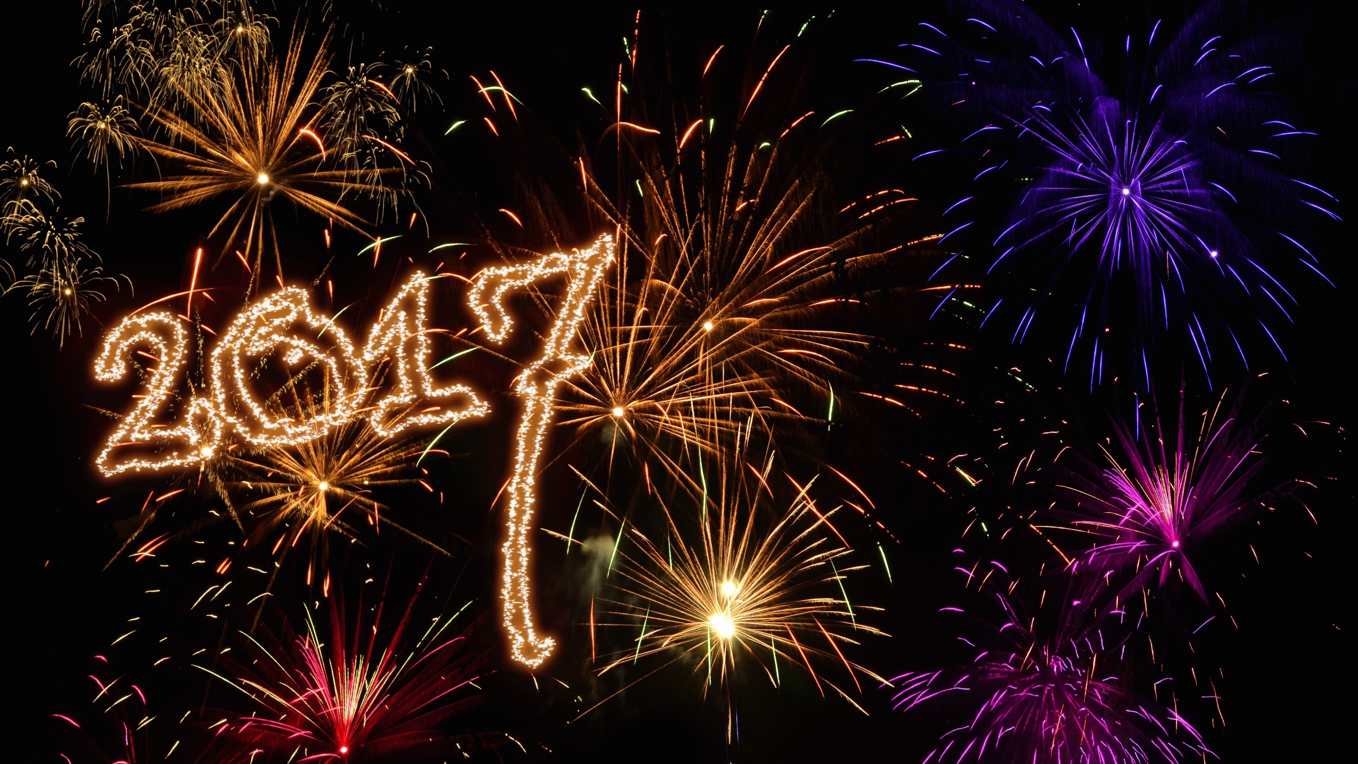 Fuochi d'artificio 2017 notte, 4327x2434 UHD, PC 4K