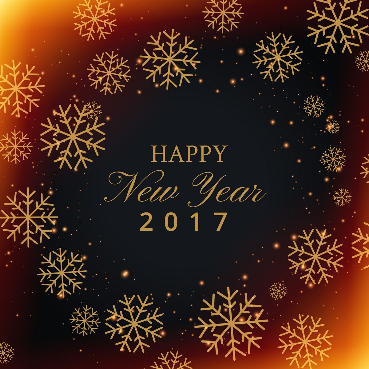 Happy New Year 2017 fiocchi neve, 1200x1200 HD, PC