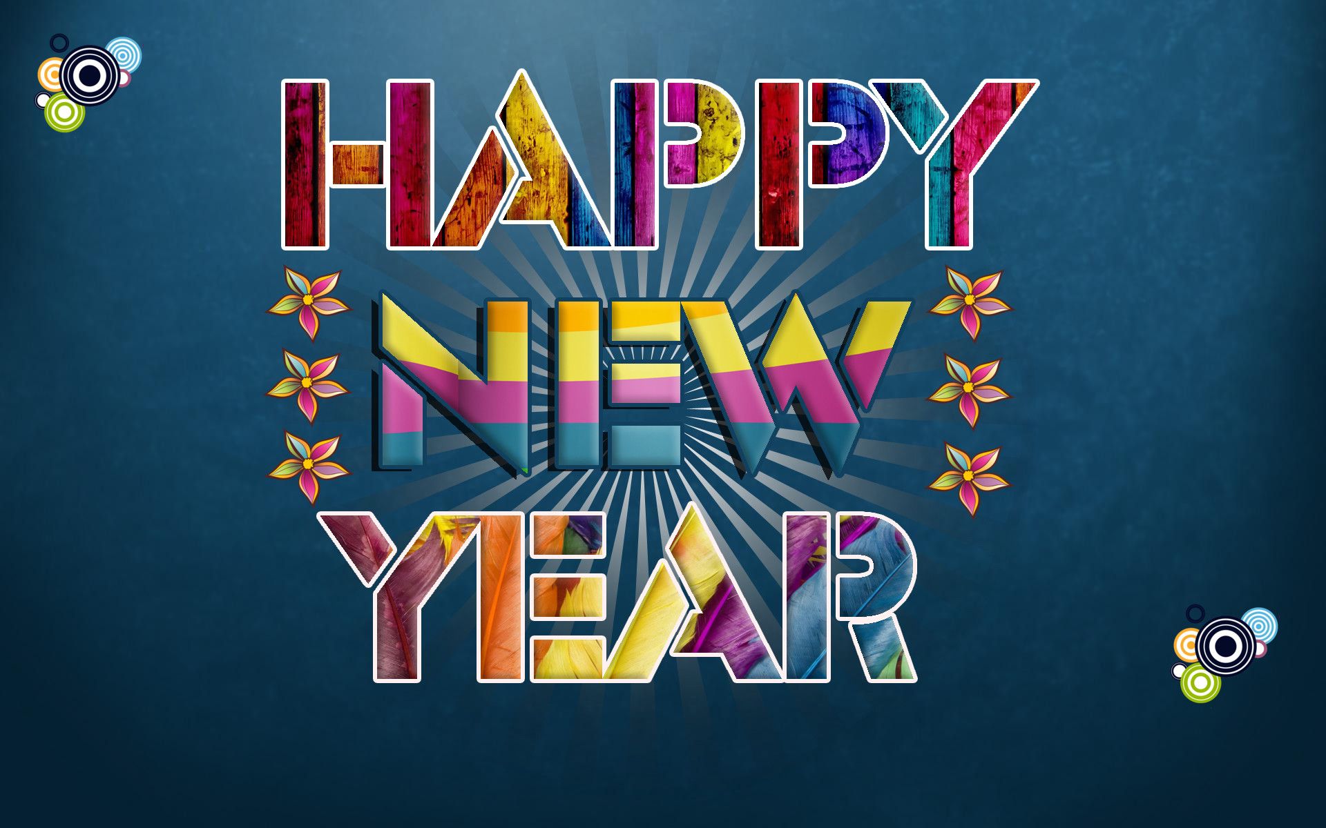 Happy New Year testo colorato, 1920x1200 WUXGA, Desktop