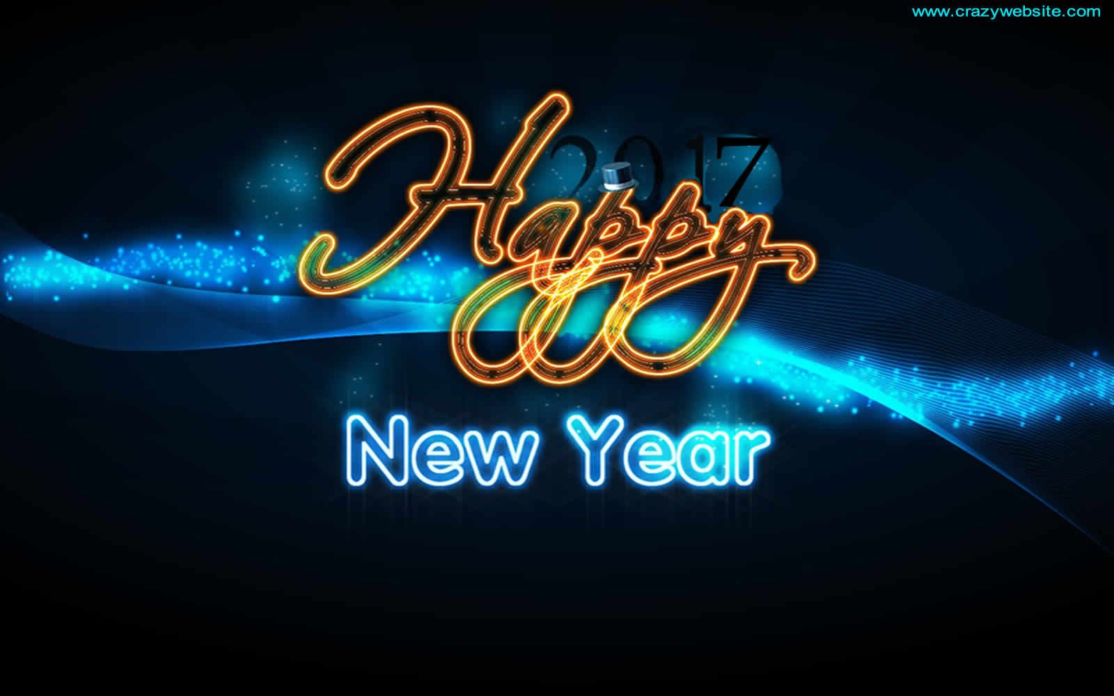 Happy New Year 2017 luminoso, 1600x1000 900p, Desktop