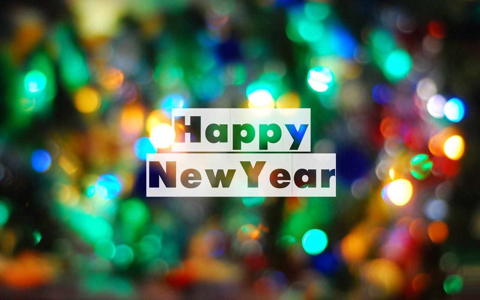 Bokeh colorato Happy New Year, 1600x1000 900p, Laptop