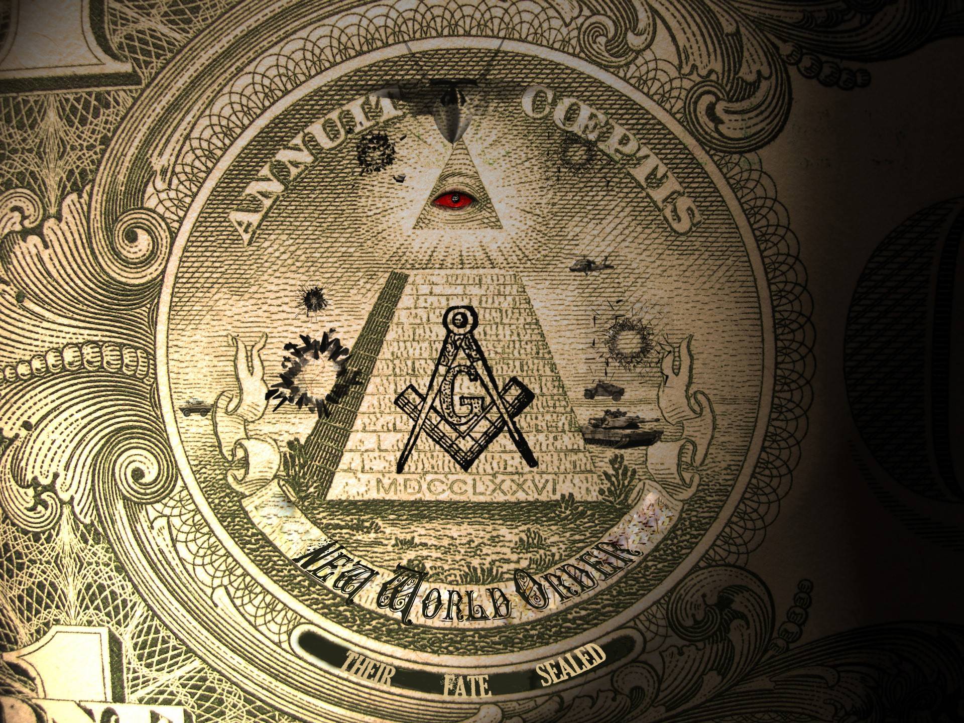 Piramide occhio Illuminati bianco nero, 1920x1080 Full HD 1080p, PC Desktop