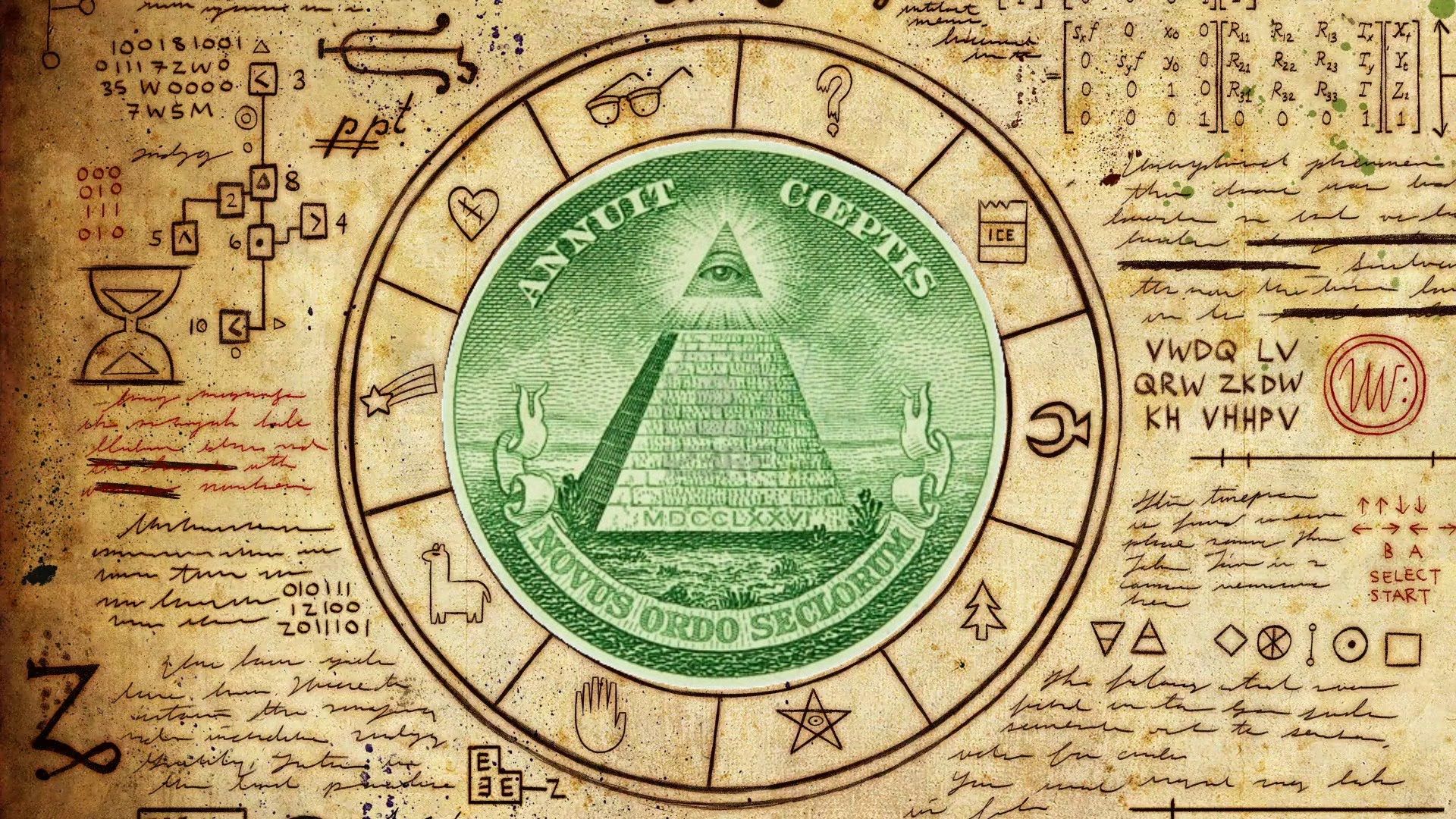 Occhio piramide simboli Illuminati, 1920x1080 Full HD, PC