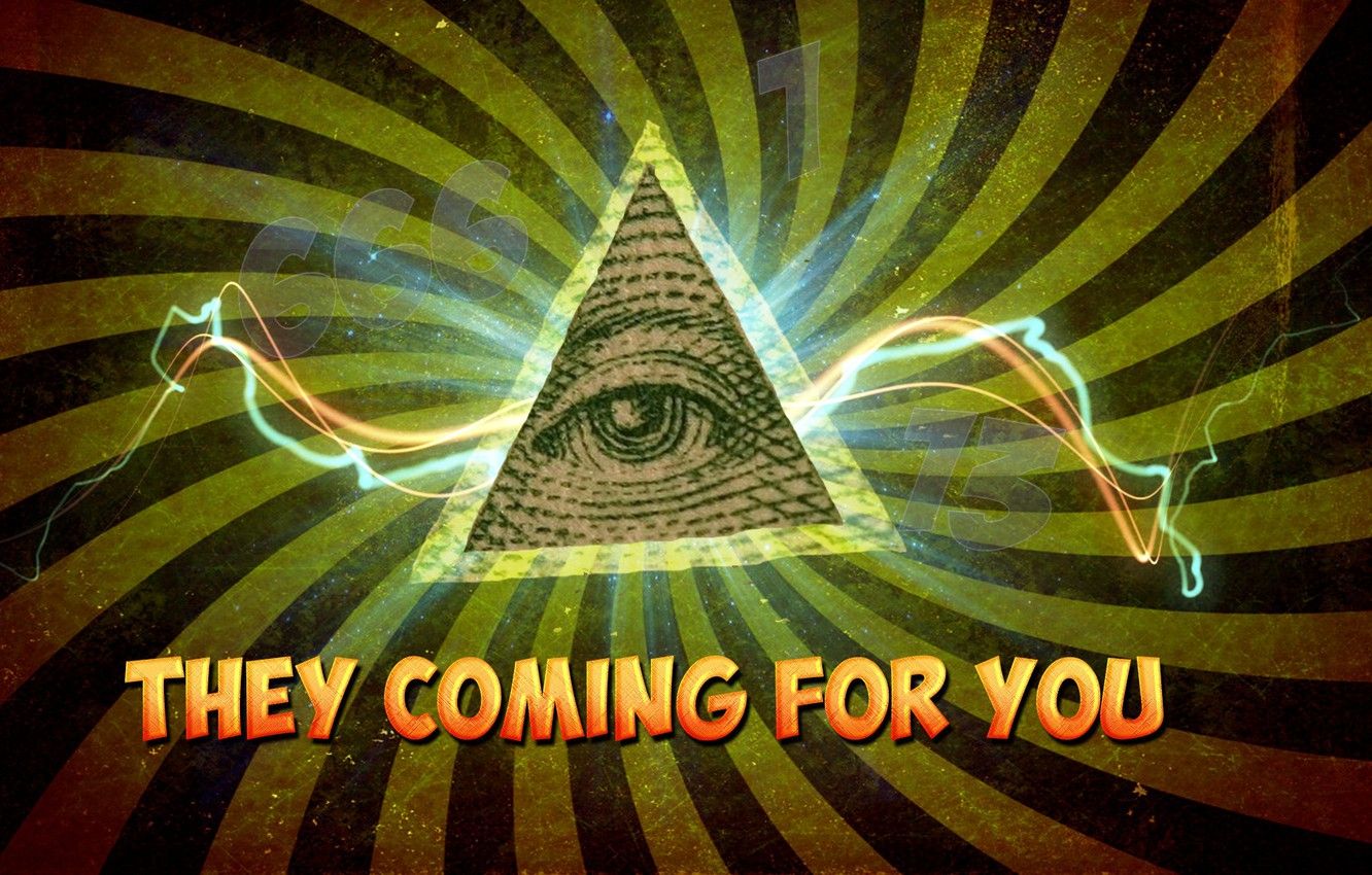 Occhio della provvidenza Illuminati, 1332x850 720p, Laptop