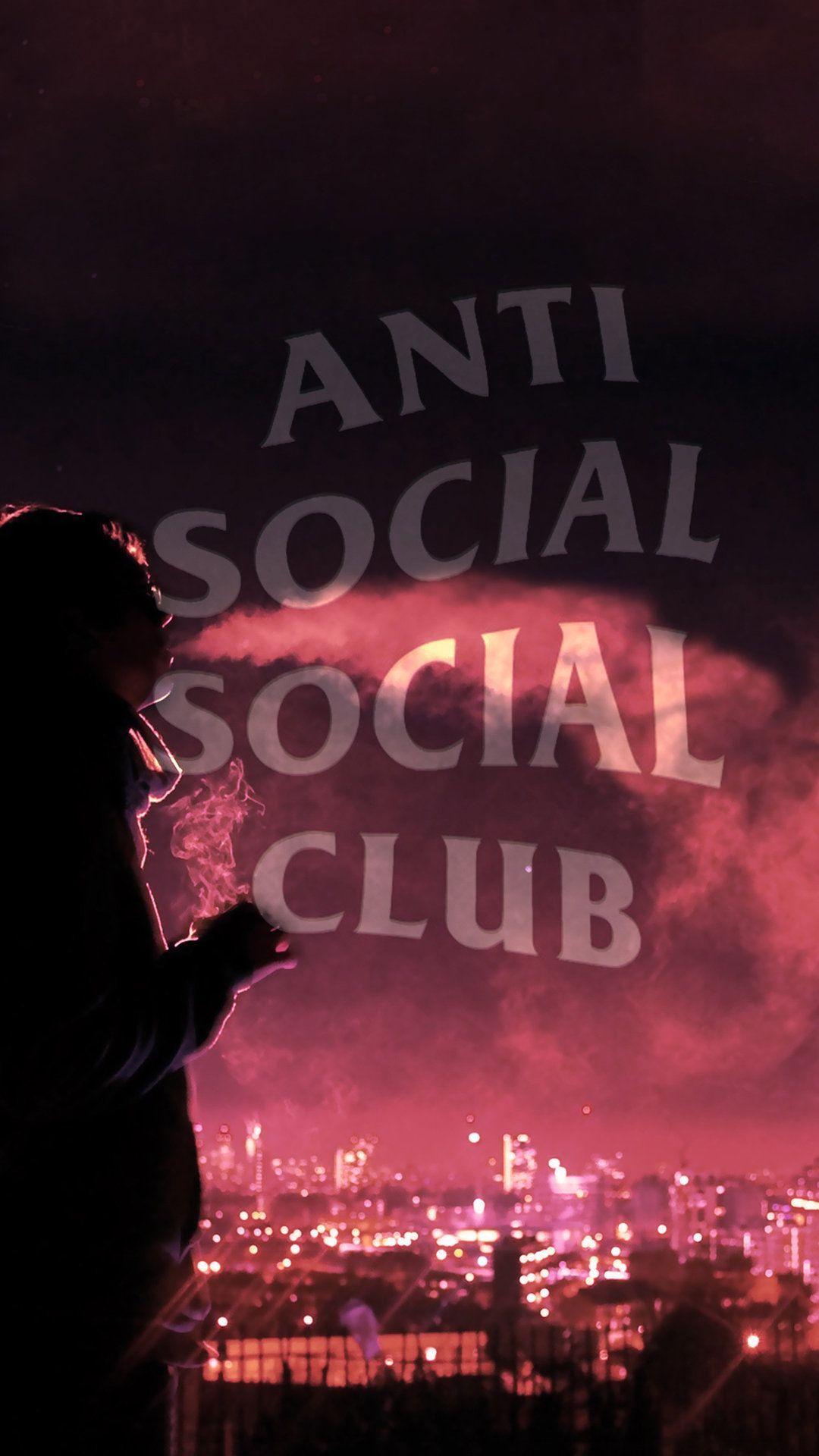 Anti Social Social Club logo città, 1080x1920 Verticale, Samsung Galaxy