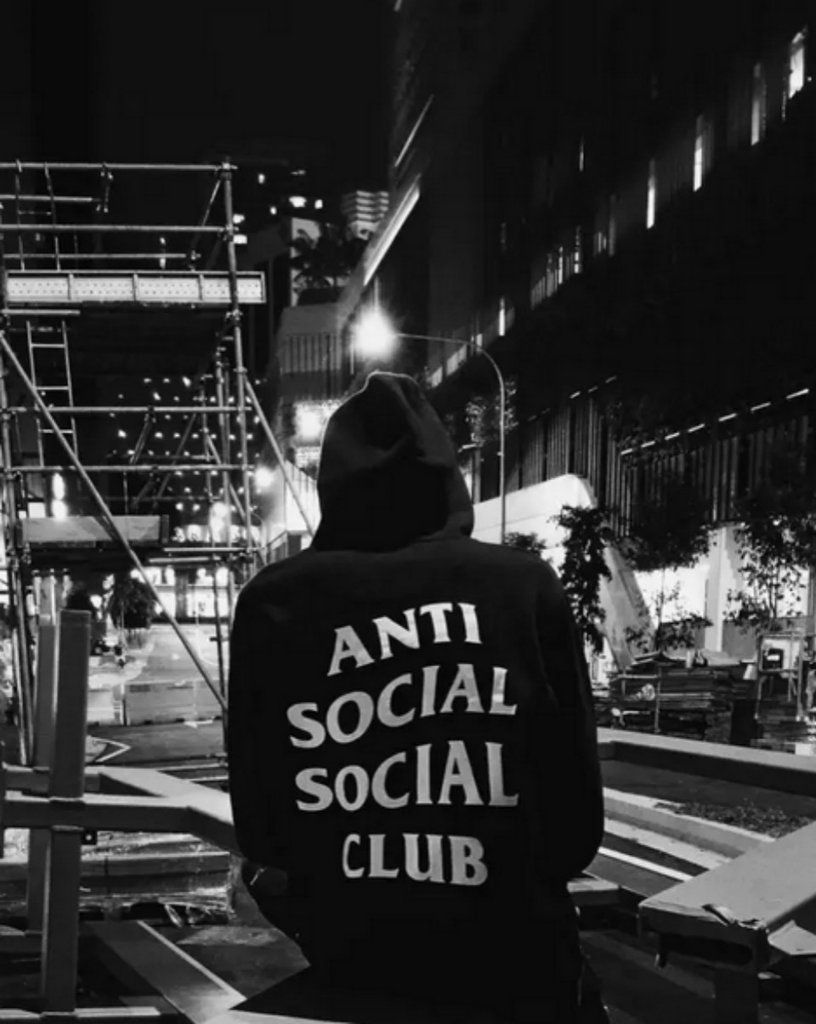 Felpa Anti Social Social Club notte, 816x1024 Verticale, Telefono