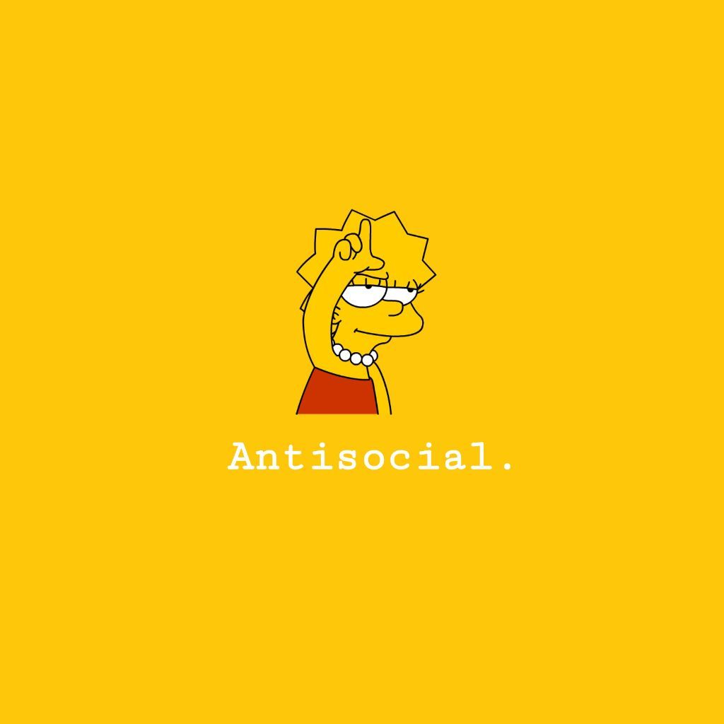 Lisa Simpson sfondo giallo, serie animata, 1024x1024 HD, Desktop