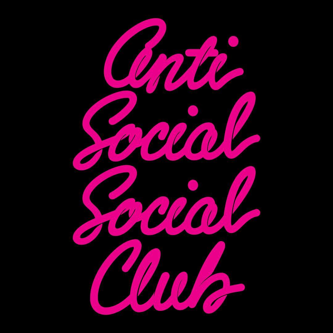 Logo Anti Social Social Club rosa, 1080x1080 HD, Desktop