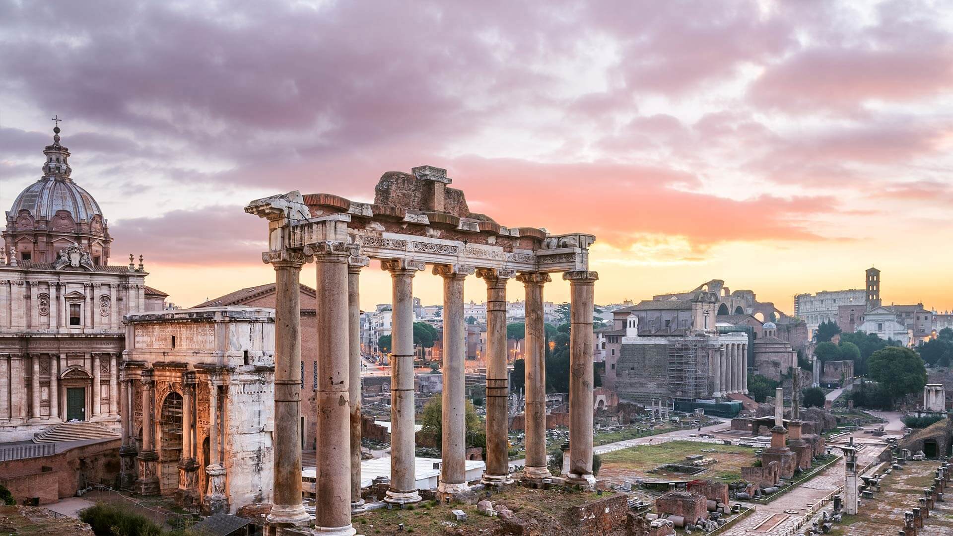 Foro Romano al tramonto, 1920x1080 Full HD 1080p, Desktop