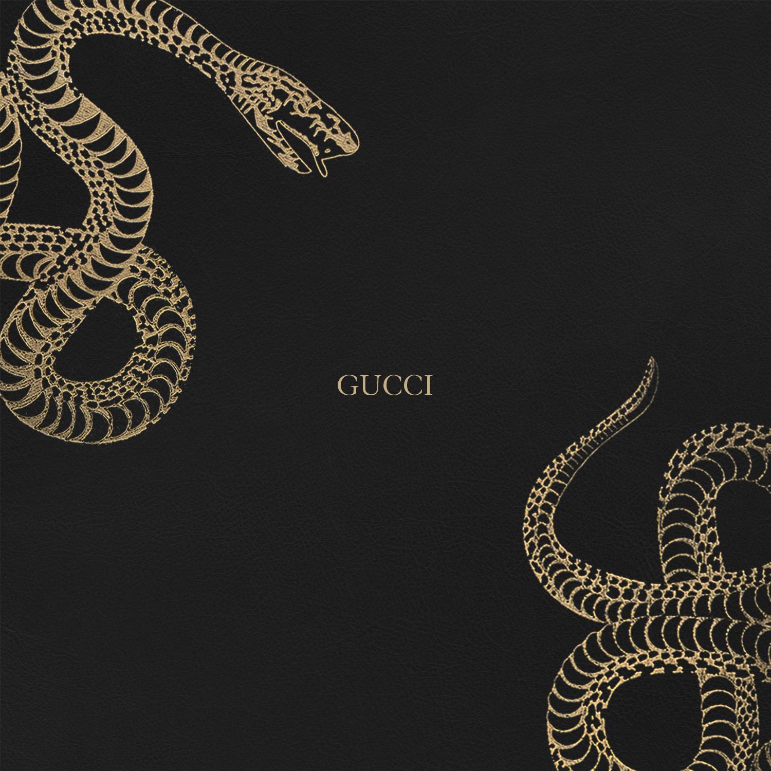 Serpenti dorati logo Gucci, italiana, 1500x1500 720p, PC