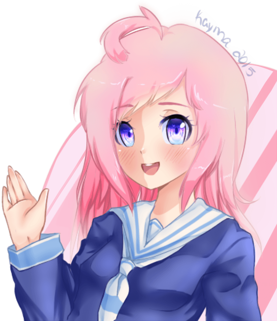 Ragazza anime capelli rosa, 900x1046 Verticale, Mobile