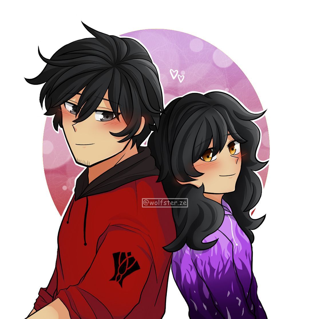 Aaron e Aphmau, Aarmau, Minecraft roleplay, 1080x1116 Verticale, Telefono