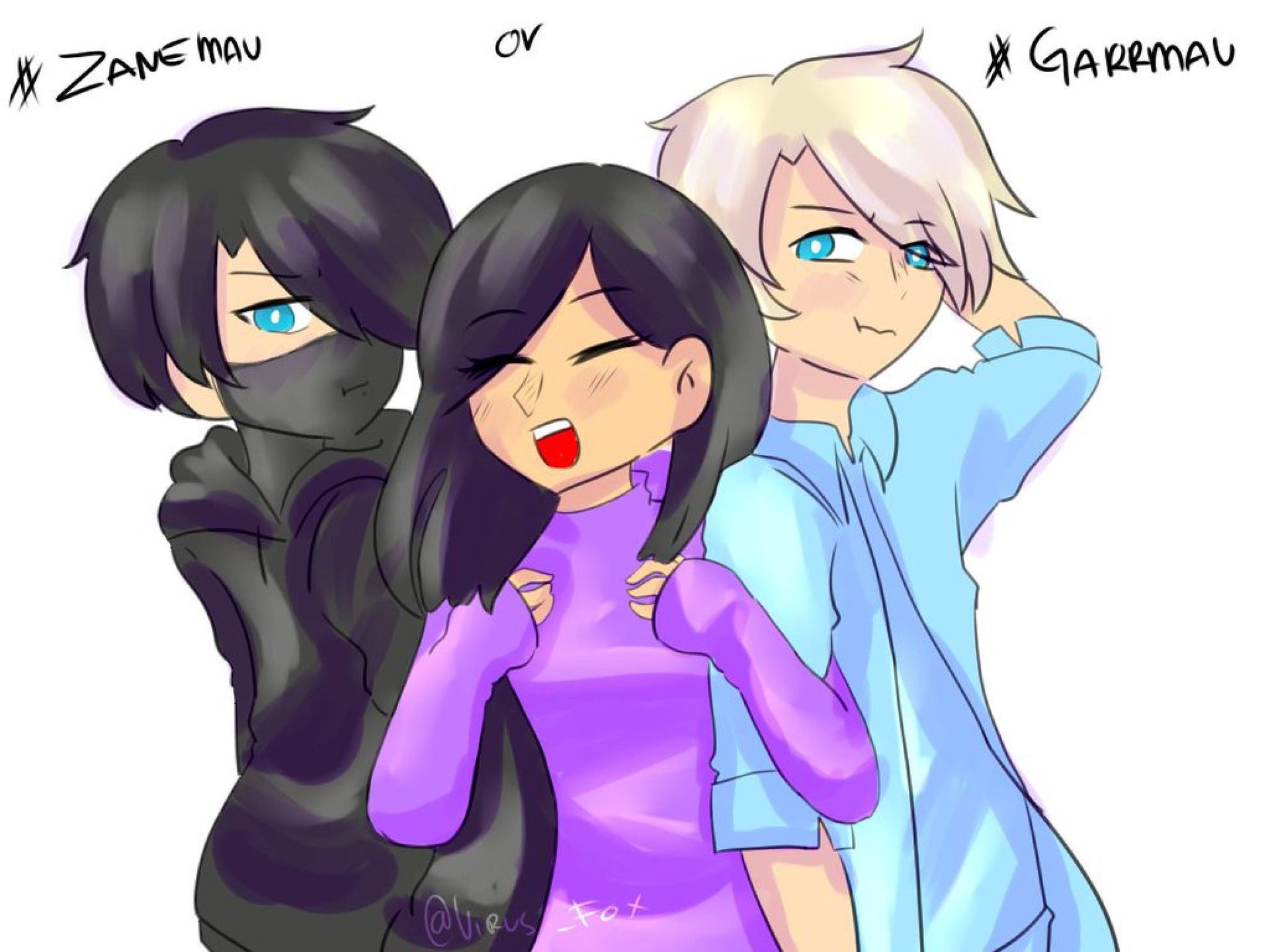 Aphmau, Zane e Garroth, 1920x1440 Full HD+ WUXGA, PC