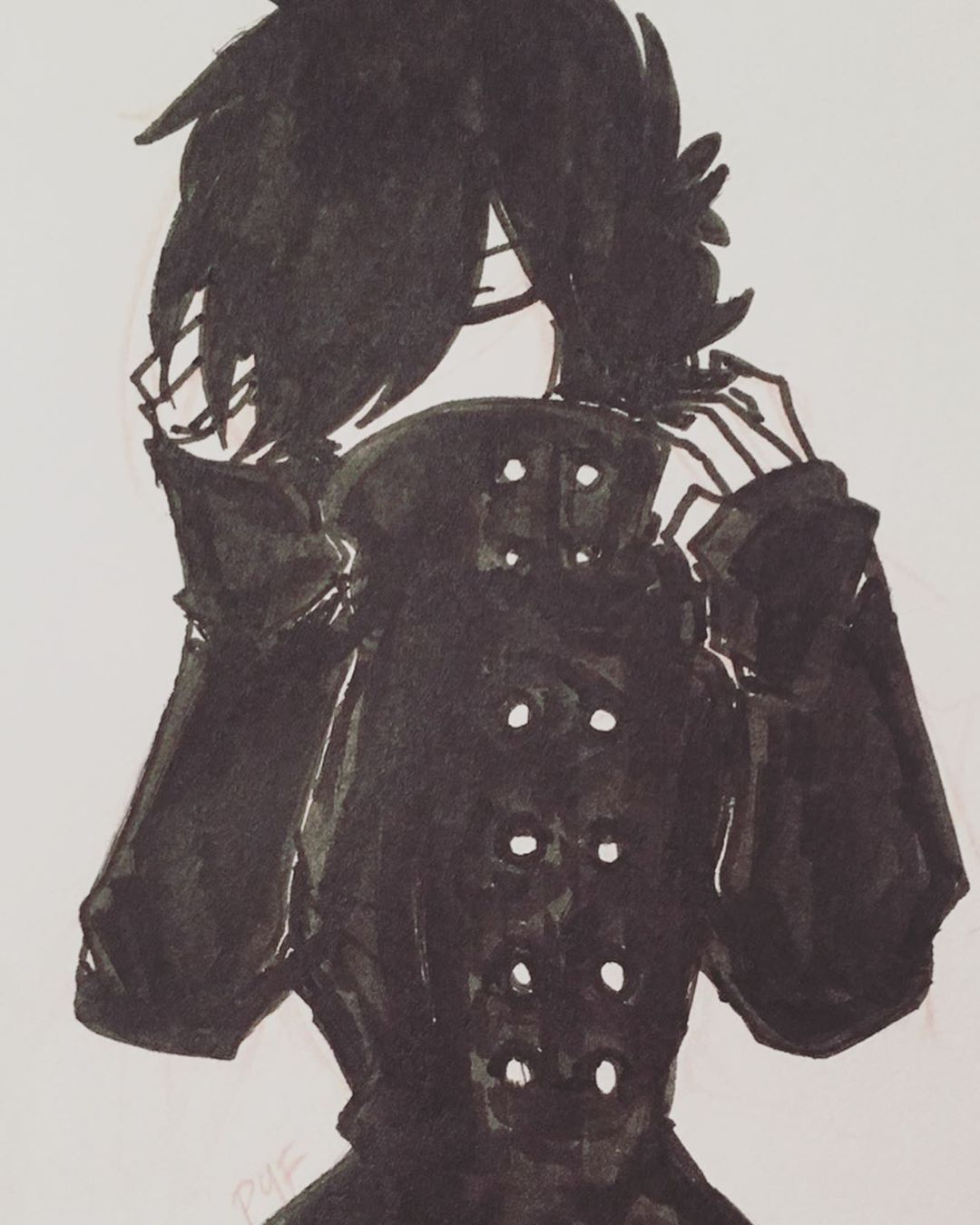 Personaggio Zane silhouette scura, 1080x1350 Verticale, Mobile