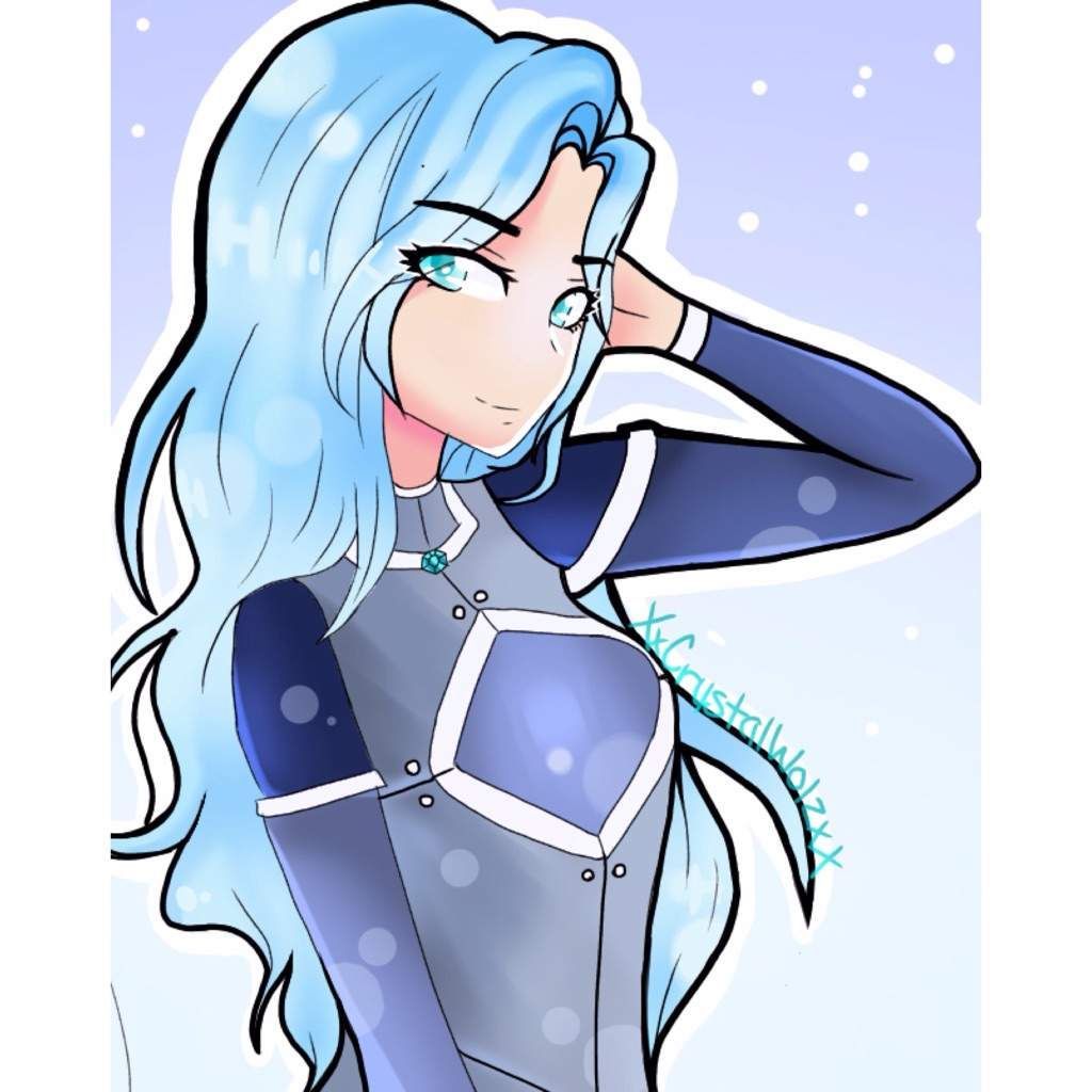 Aphmau capelli blu anime, 1024x1024 HD, Desktop