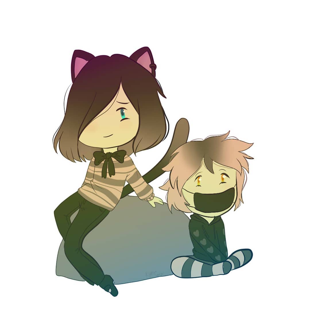 Aphmau e Zane cartoon, 1080x1080 HD, PC