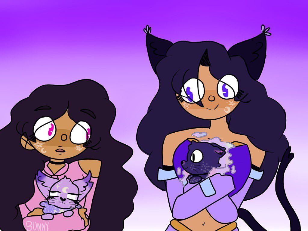 Aphmau e Zane cartoon, 1024x768 HD, iMac