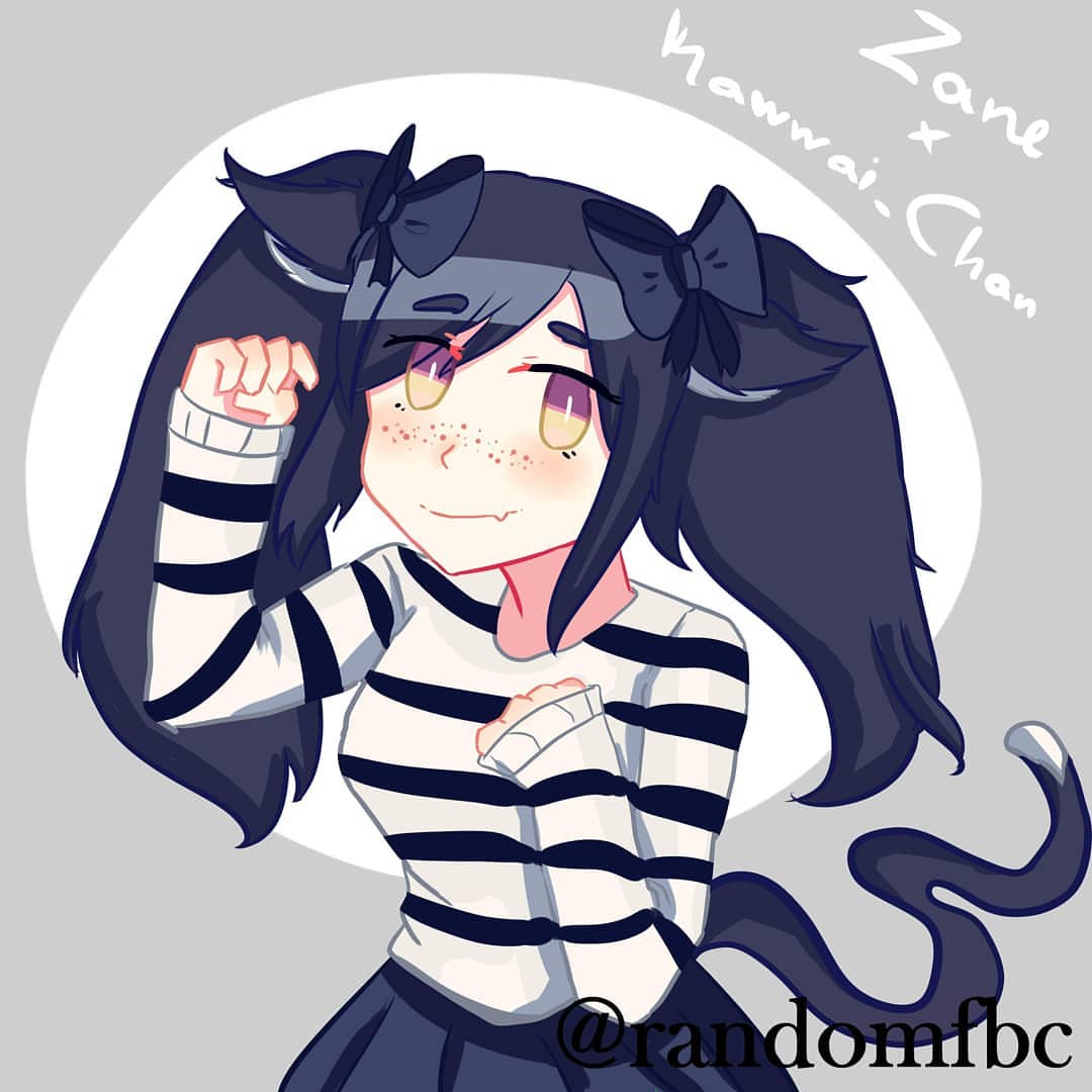 Aphmau personaggio anime capelli neri, 1080x1080 HD, iMac