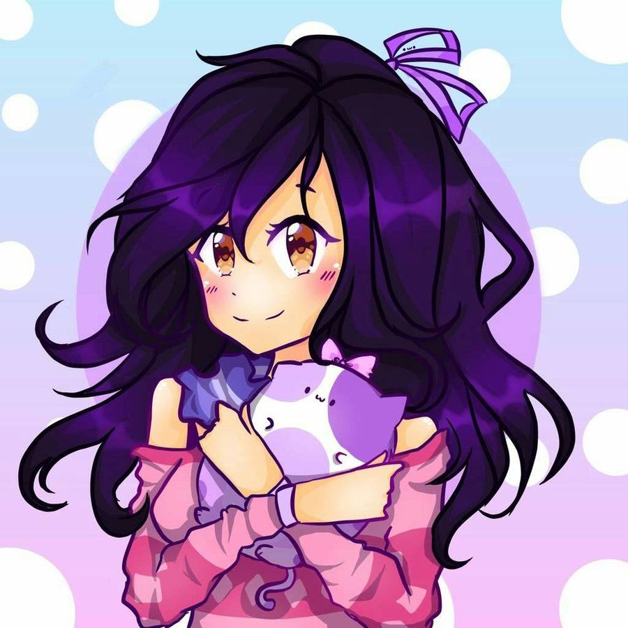 Aphmau con peluche gatto, 900x900 HD, PC Desktop
