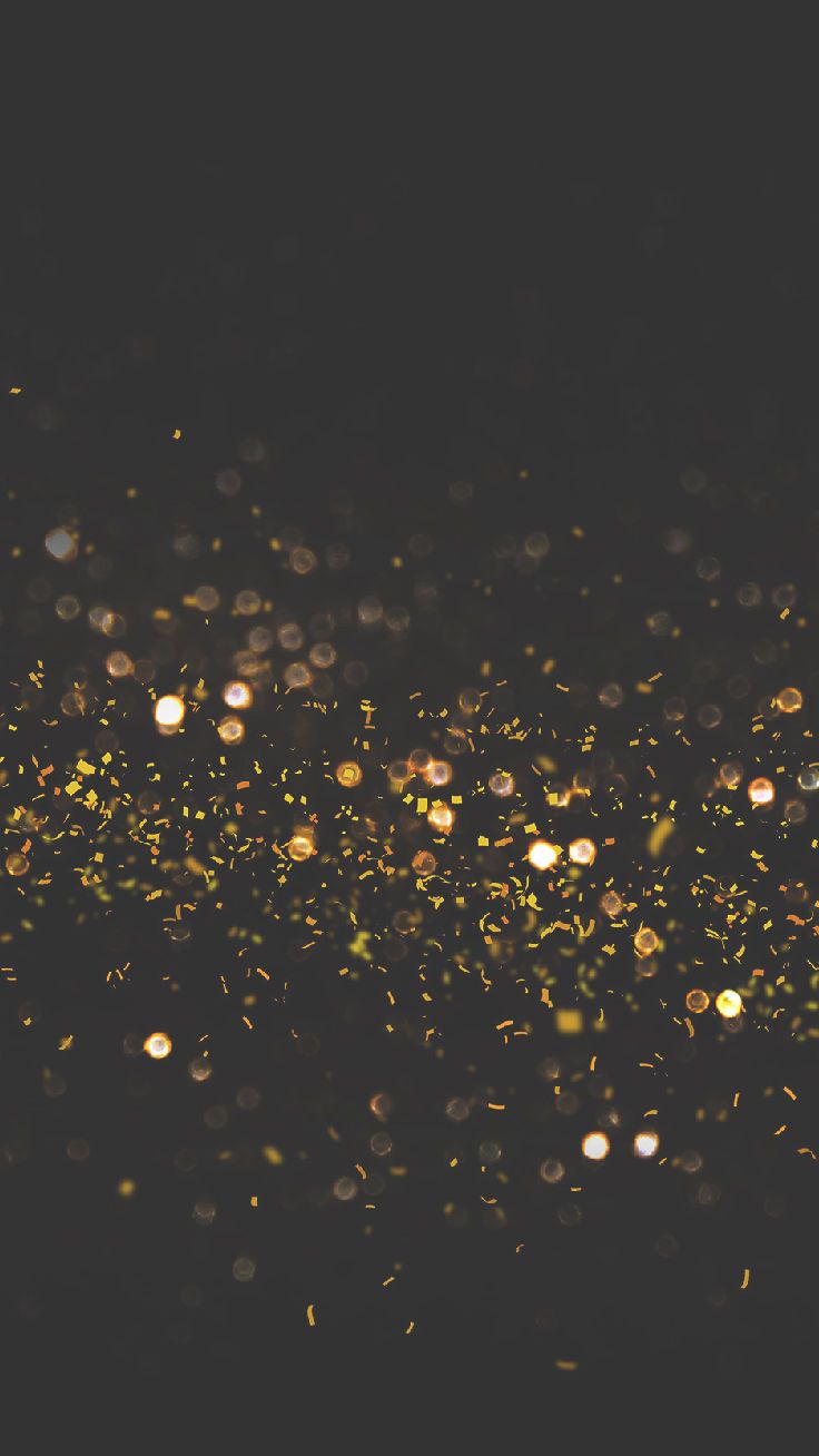 Glitter oro sfondo nero, 736x1308 Full HD Verticale, iPhone Plus