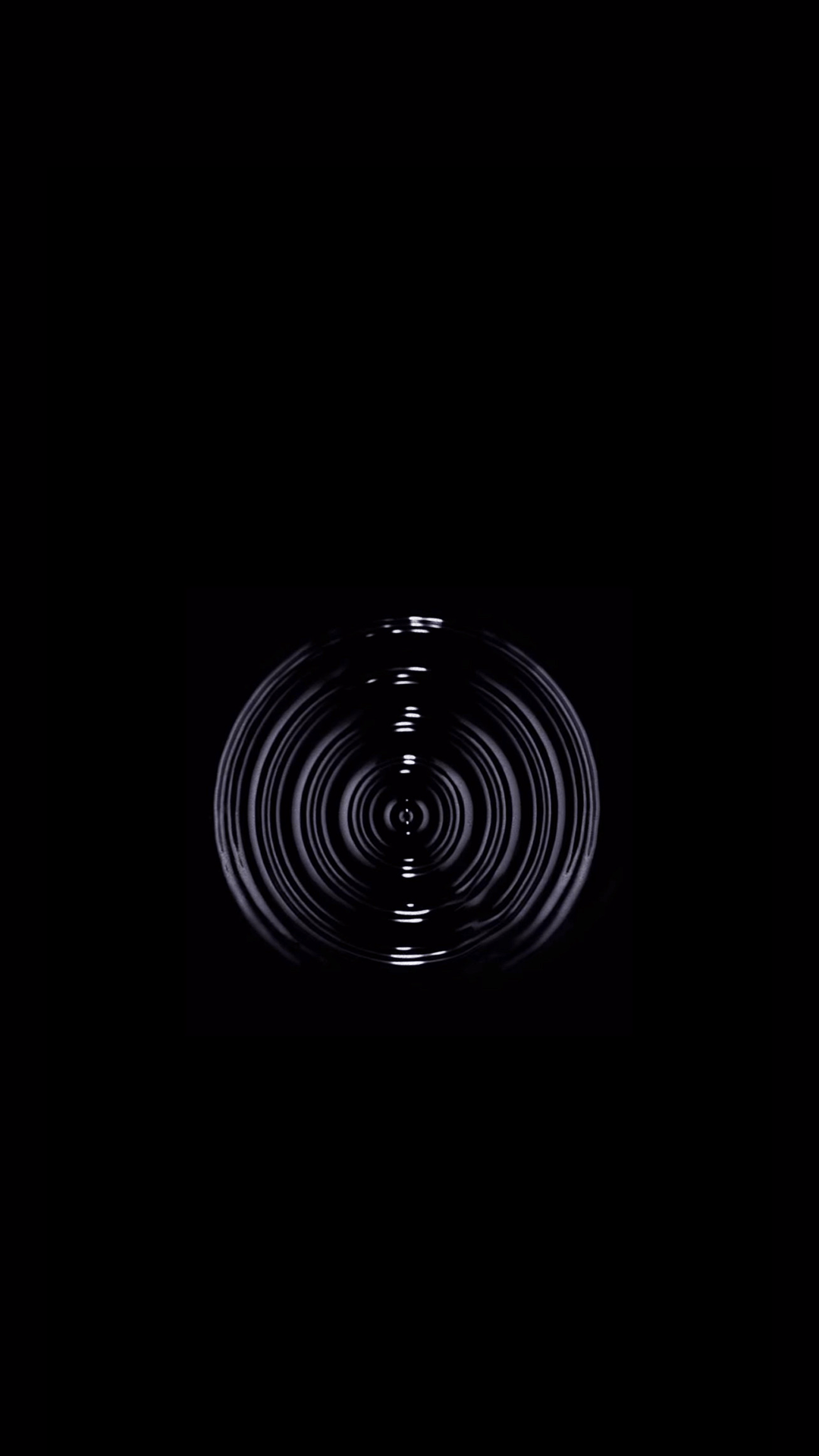 Onde concentriche nere astratte, 1080x1920 Verticale, iPhone