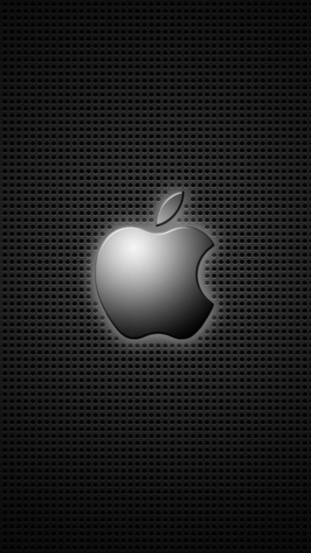 Logo Apple metallico nero, 1080x1920 Full HD Verticale, iPhone Air