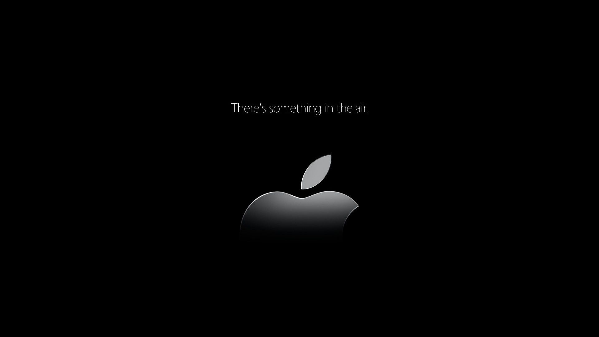 Logo Apple nero, 1920x1080 Full HD, Desktop