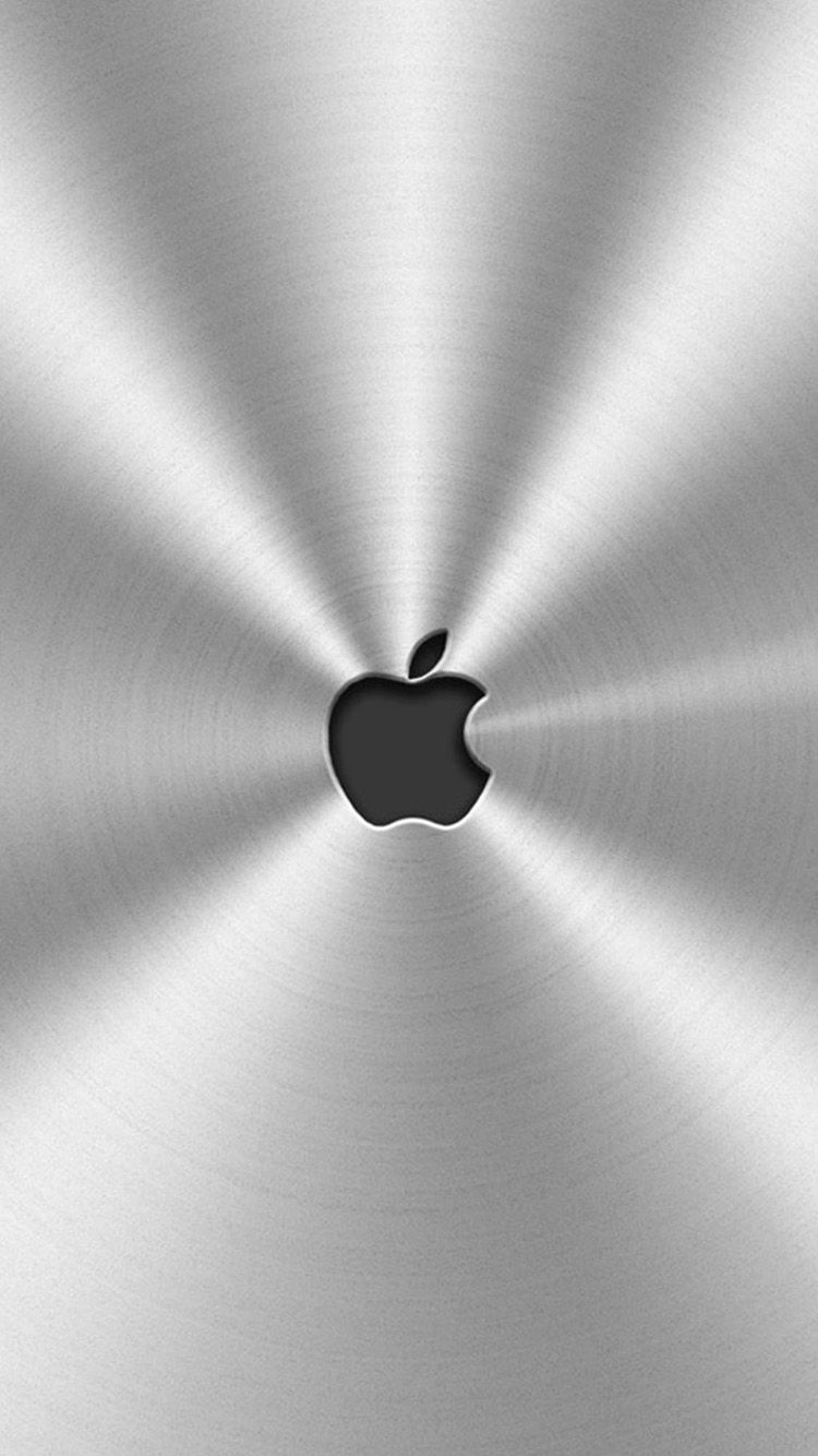 Logo Apple metallico argento, 750x1334 Verticale, iPhone Air