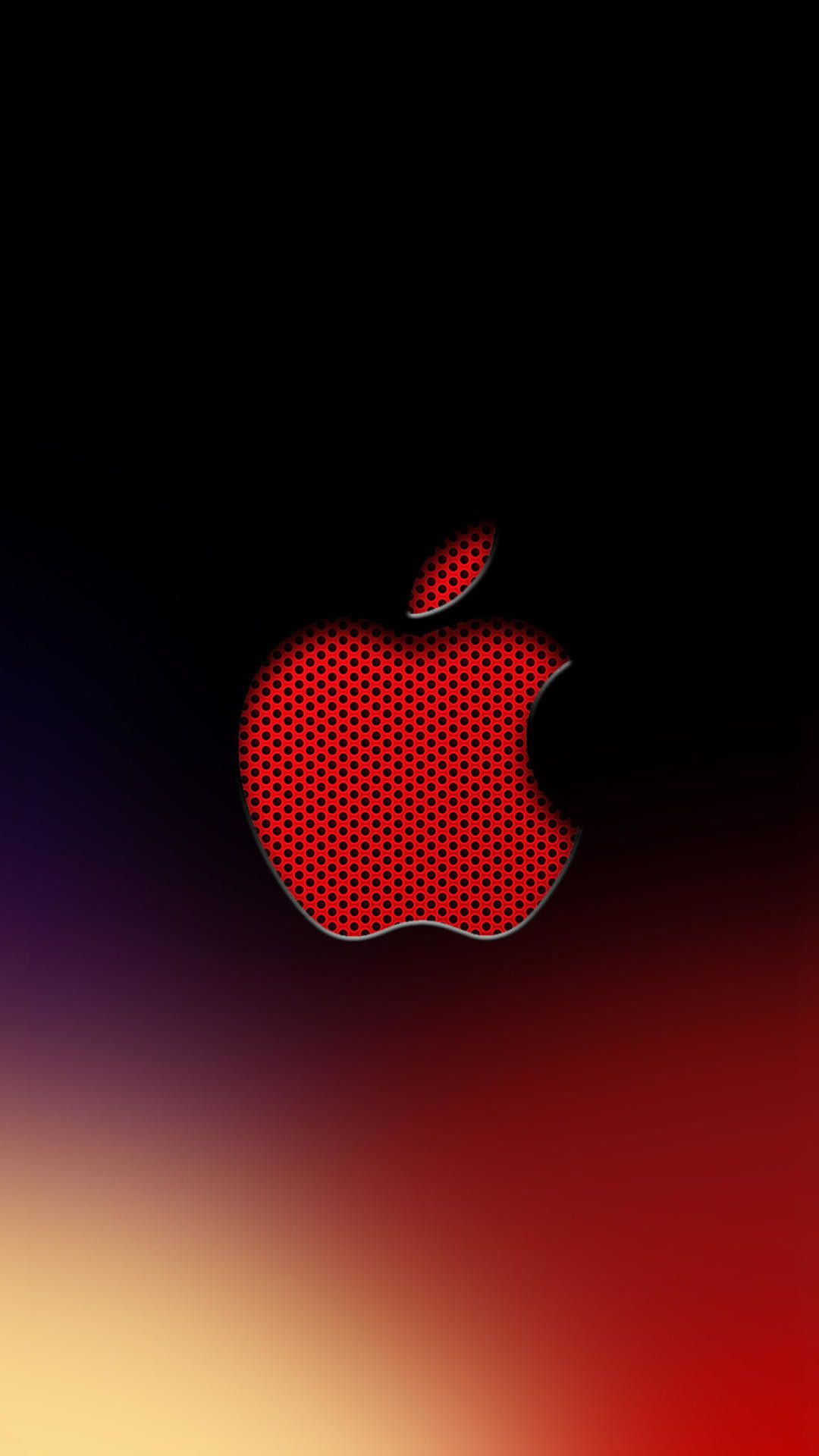 logo Apple rosso texture, 1080x1920 Full HD Verticale, iPhone Pro Max