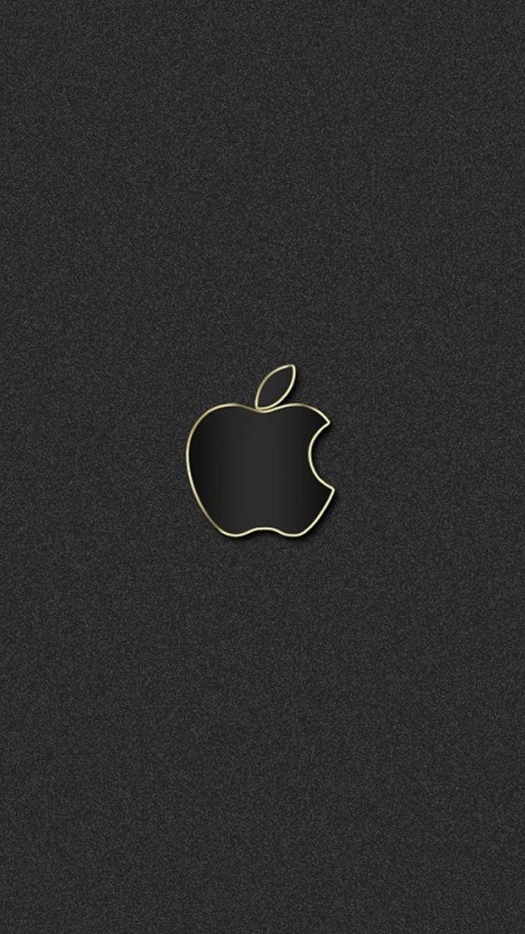 Logo Apple nero dorato, 750x1334 Verticale, iPhone Air