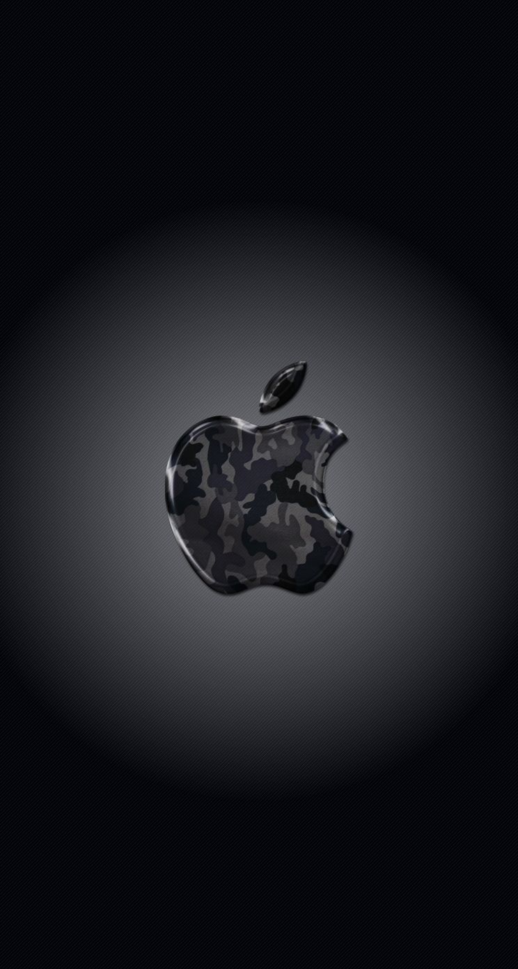 Logo Apple nero, 744x1392 Verticale, iPhone Plus