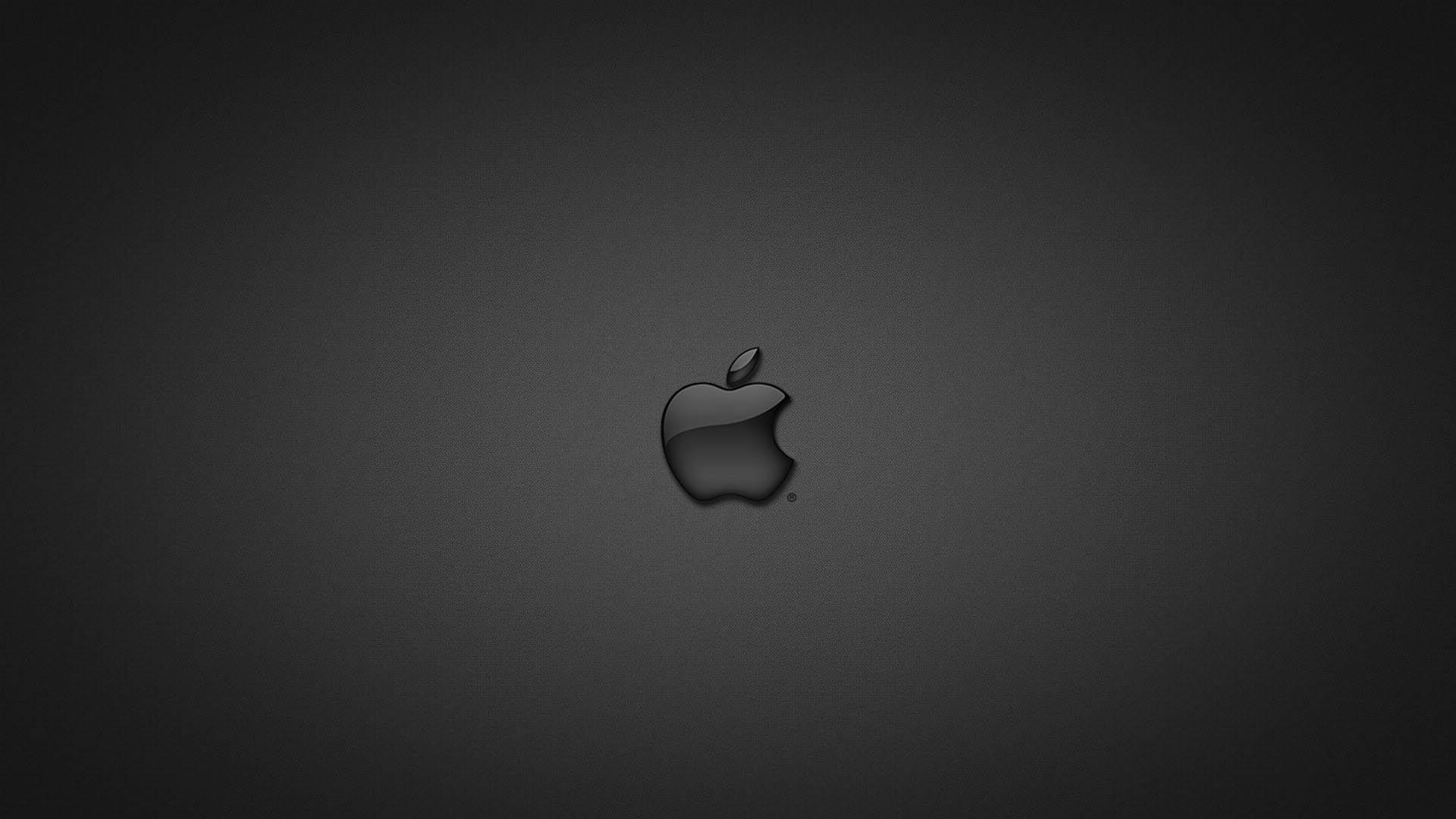 Logo Apple nero, 1920x1080 Full HD, PC Desktop