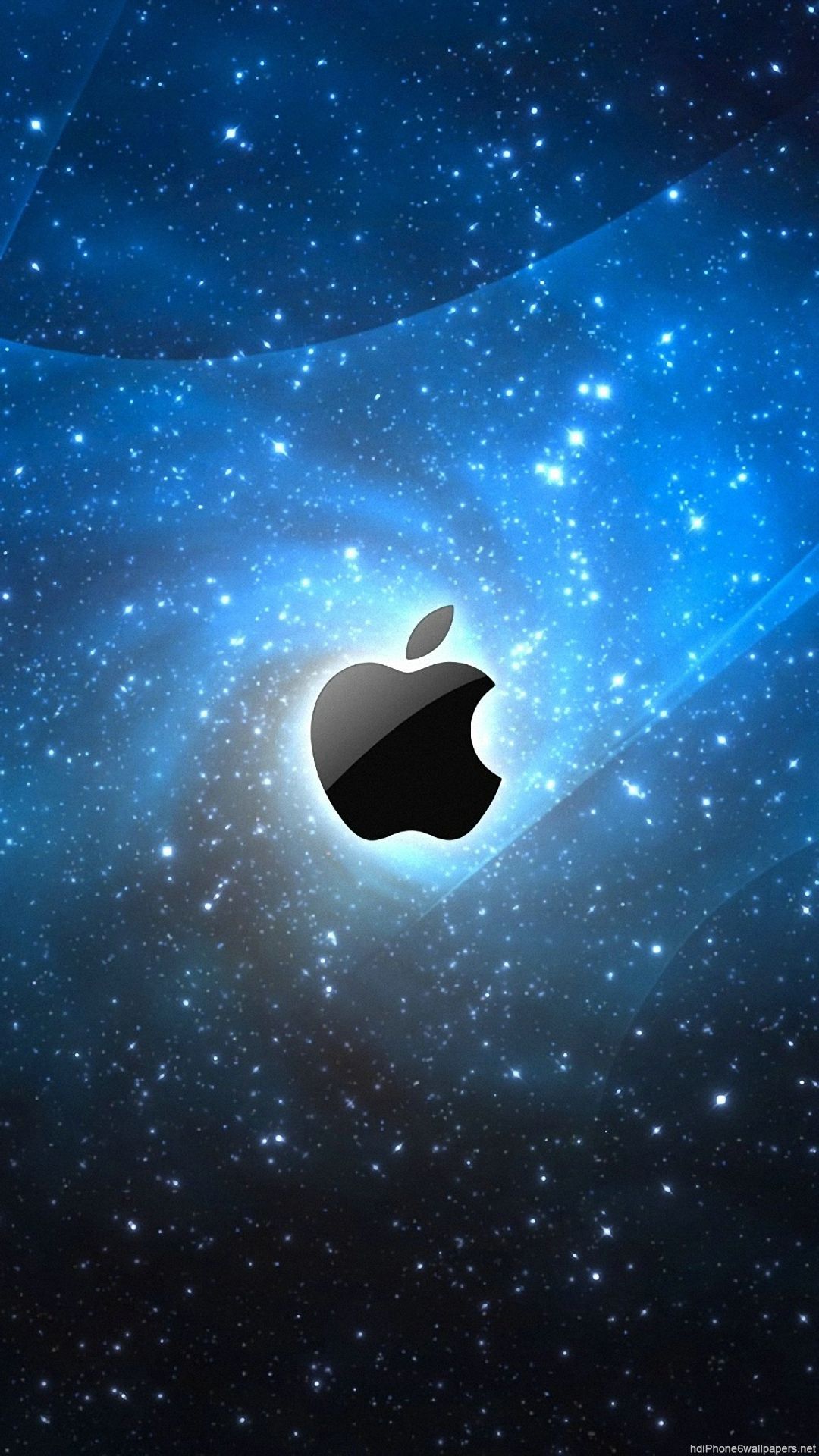 Logo Apple galassia blu, 1080x1920 Verticale, iPhone Air