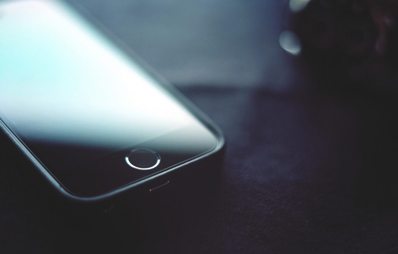 iPhone nero primo piano, 1332x850 720p, PC